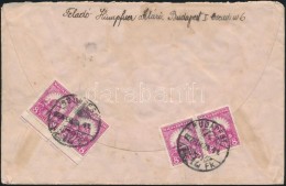 1927 Levél Németországba 4 X 8f PengÅ‘-fillér Bérmentesítéssel - Other & Unclassified