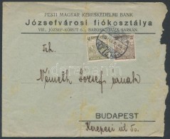 1920 (1. Díjszabás) Levél Céglyukasztásos Magyar Posta Bélyegekkel - Other & Unclassified