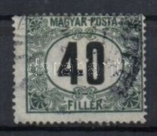O 1920 Magyar Posta Portó 40f Fehér Folt Az értékszámban - Altri & Non Classificati