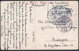 1917 Képeslap Hajóposta Bélyegzéssel 'S.M.S. MAROS' - Other & Unclassified