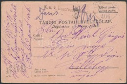 1917 Tábori Posta LevelezÅ‘lap / Field Postcard 'K.u.k. Reserveoffizierschule' + 'FP 406' - Altri & Non Classificati