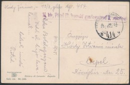 1917 Tábori Posta Képeslap / Field Postcard 'M.kir. Pécsi 19. Honvéd Gyalogezred 3.... - Other & Unclassified