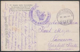 ~1917 Tábori Posta Képeslap / Field Postcard 'M.KIR. BUDAPESTI 30. ...' + 'TP 414' - Other & Unclassified