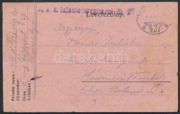 1917 Tábori Posta LevelezÅ‘lap / Field Postcard 'K.u.k. Infanterieregiment Nr.68' + 'TP 427 A' - Altri & Non Classificati