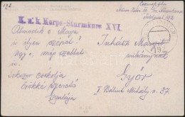 ~1917 Tábori Posta Képeslap 'K.u.k. Korps-Sturmkurs XVI.' + 'FP 192' - Altri & Non Classificati