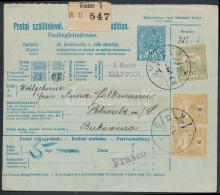 1902 Utánvételes Csomagszállító Bukovinába 72f... - Altri & Non Classificati