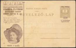 1900 Használatlan Török és Társa Felülnyomású  Millenniumi Lap... - Altri & Non Classificati