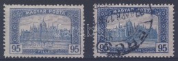 * 1919 Magyar Posta 95f Kék Helyett Kékesszürke Színben - Altri & Non Classificati