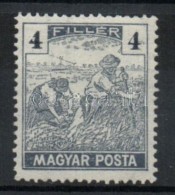 ** 1919 Magyar Posta 4f, Vastag Bal Oldali értékszám Törött átfogóval - Altri & Non Classificati