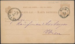 1883 Díjjegyes LevelezÅ‘lap 'RUMA' - Other & Unclassified