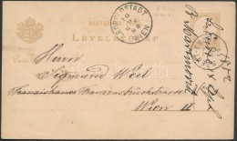 1882 Díjjegyes LevelezÅ‘lap 'SZENT-ENDRE' (E 3.20 Gudlin Nem Említi) - Other & Unclassified