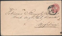 ~1863 5kr Díjjegyes Boríték ,,DEBRECZIN' - Other & Unclassified