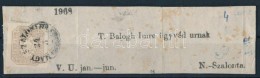 ~1863 Újságszalag ElÅ‘lap Hírlapbélyeggel ,,NAGY SZALONTHA' - Other & Unclassified