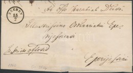 1860 Ex Offo 'ZEEBEN' (Felvidék) (Gudlin 350p) - 'EPERJES' - Other & Unclassified