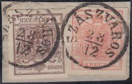 1850 6kr + 3kr MP III. Szép Szélekkel 'SZÁSZVÁROS' - Other & Unclassified