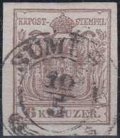 O 1850 6kr MP III Szép / óriási Szélekkel, Vastag Papír / Thick Paper... - Altri & Non Classificati