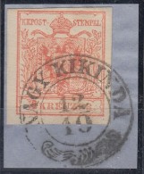 1850 3kr MP III Teljes / óriási Szélekkel 'NAGY KIKINDA' - Other & Unclassified