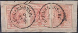 1850 3 X 3kr MP III Jó / Szép Szélekkel 'HERMANNSTADT' - Altri & Non Classificati