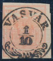 O 1850 3kr MP III. Teljes / Szép Szélekkel 'VASVÁR' - Altri & Non Classificati