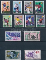 ** 1964-1983 Sport Motívum 37 Db Klf Bélyeg, Közte Teljes Sorok 7 Db Stecklapon (Mi EUR 111,50) - Altri & Non Classificati