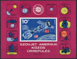 ** 1975 Szovjet-amerikai Közös Å±rrepülés Vágott Blokk (4.200) - Altri & Non Classificati