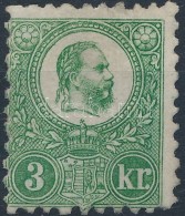 * 1871 Réznyomat 3kr (25.000) (rövid Sarokfog / Short Corner Perf) - Other & Unclassified