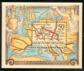 HUNGARY 1993 HISTORY Maps ROMAN EMPIRE ROADS - Fine S/S MNH - Unused Stamps