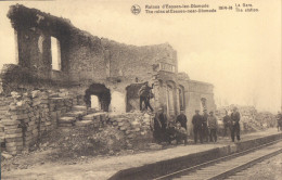 Ruines D'Eessen Lez Dixmude Diksmuide 1914-18 La Gare Station Essen - Diksmuide