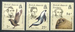 169 ANTARCTIQUE BRITANNIQUE (BAT) 1985 - Yvert 148 - 150/51 - Oiseau Mammifere  - Neuf ** (MNH) Sans Trace De Charniere - Neufs