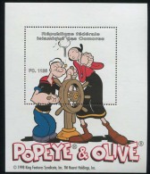 Comores 1999 Popeye & Olive S/s, Mint NH, Art - Comics (except Disney) - Comores (1975-...)