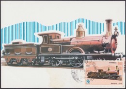 TMA-98 CUBA 1986 SPECIAL CANCEL  MAXIM CARD FERROCARRIL RAILROAD VANCOUVER CANADA EXPO. - Tarjetas – Máxima