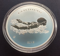 Lithuania 20 Euro 2016 "XXXI Olympic Games - Swimming" Silver PROOF - Lituanie