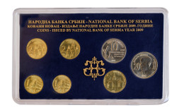 Serbia Coins Set 2009. UNC, 2 X 1 Dinar, 2 X 2 Dinara, 5, 10 Dinara (Universiade) And 20 Dinara Milutin Milanković - Serbia