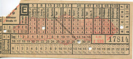 BVG Berlin Köthener Strasse 17 - Fahrschein 1939 - Europe