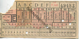 BVG Berlin Köthener Strasse 17 - Fahrschein 1942 - Europe