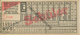 BVG Berlin Köthener Str. 17 - Schüler-Fahrschein 1930 - Europe