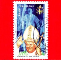 BRASILE - Usato - 2005 - Omaggio Al Papa Giovanni Paolo II - Joao Paulo II - Joao De Deus - 0.80 - Used Stamps