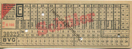 BVG Berlin Köthener Str. 17 - Schüler-Fahrschein 1932 - Europe