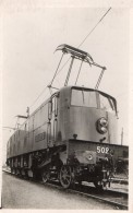 CPA 1923  - Carte Photo -  Locomotive électrique N° 502 - Trains