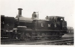 CPA 1928 - Carte Photo -  Locomotive  L M S N° 1876 - Photo RAILWAY à LIVERPOOL - Trains