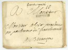 ARMEE DE BOHEME - Lettre D'officier - Camp De PISEK Tcheque 1742 - Bataille De Chotusitz - Army Postmarks (before 1900)