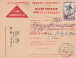 Affranchissement Chèques Postaux - Storia Postale