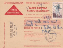 Affranchissement Chèques Postaux - Covers & Documents