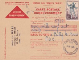 Affranchissement Chèques Postaux - Covers & Documents