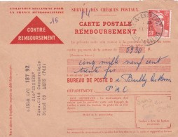 Affranchissement Chèques Postaux - Storia Postale