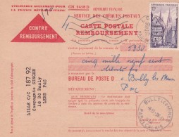 Affranchissement Chèques Postaux - Storia Postale