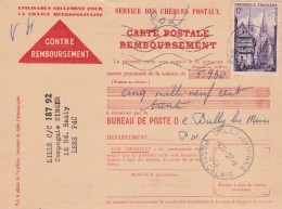 Affranchissement Chèques Postaux - Storia Postale