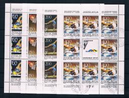 Jugoslawien 1987 Sport Mi.Nr. 2230/33 Kleinbogensatz Gest. - Used Stamps