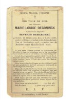 1201 - MARIE DE CONINCK - DRANOUTER 1856 + ST AMANDSBERG 1923 - Andachtsbilder