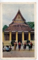 CPA.LAOS.Ventiane.Ballet Devant Vat Mixay.Temple - Laos
